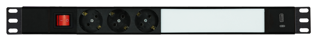 On/Off Butonlu Ledli USB'li 3'lü Grup Priz